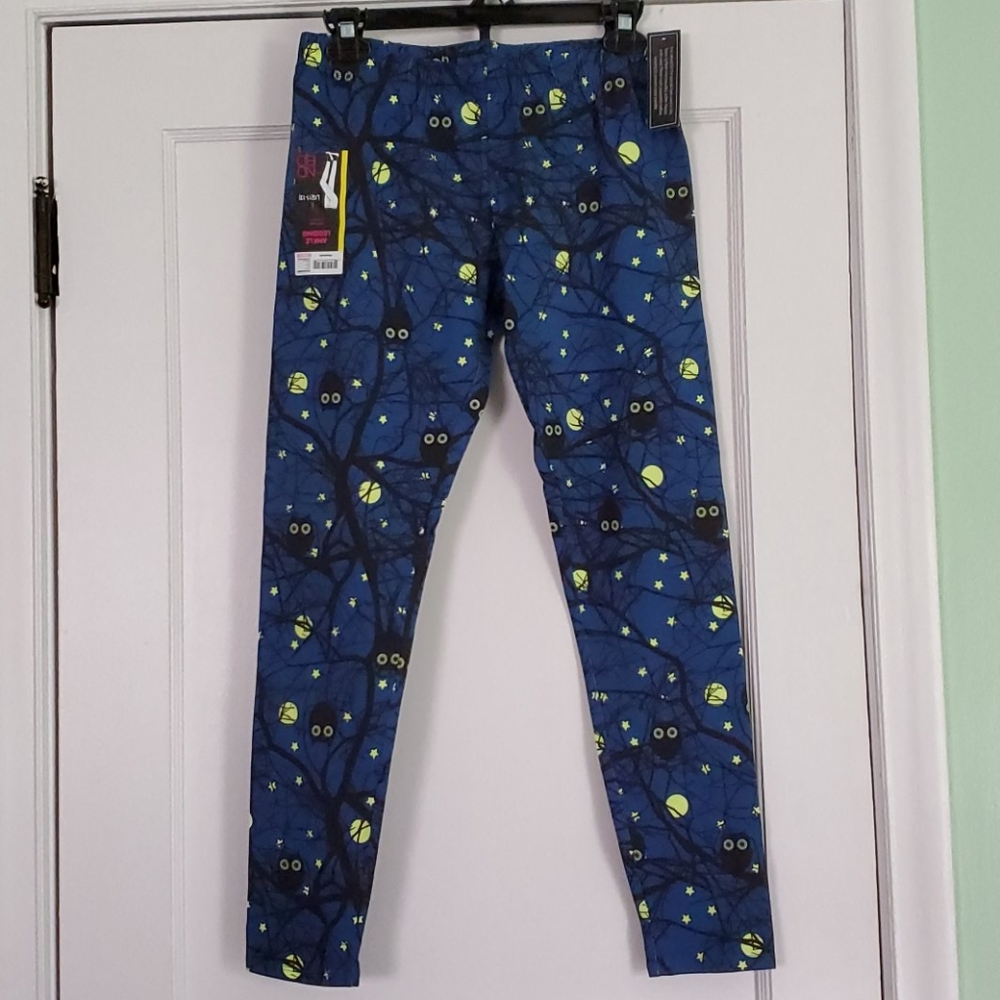 No Boundaries Owl, Stars, and Moon ankle leggings